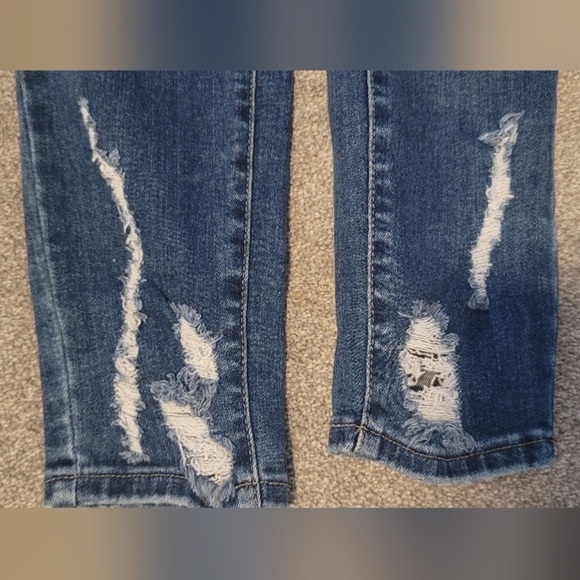 Vervet boutique women's Blue Distressed jeans Pants Size 30 - Picture 4 of 5